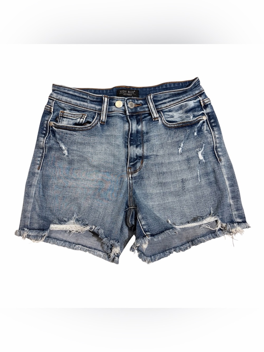 Judy Blue Summer Snatch Double Button Adjustable Shorts Size M(6-8)
